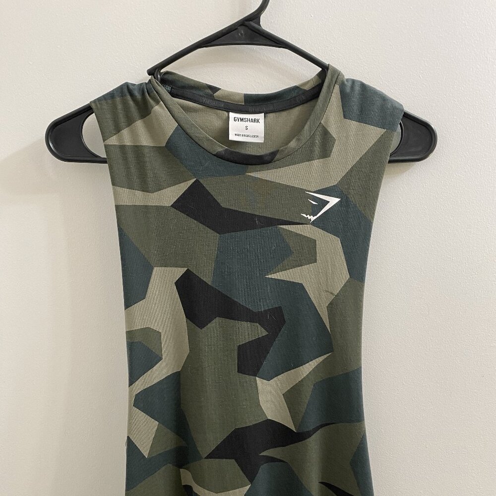 Gymshark Camo Drop Arm Tank Top